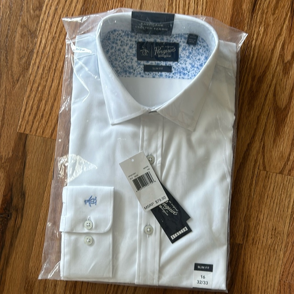Penguin men’s dress shirt.  New with tags